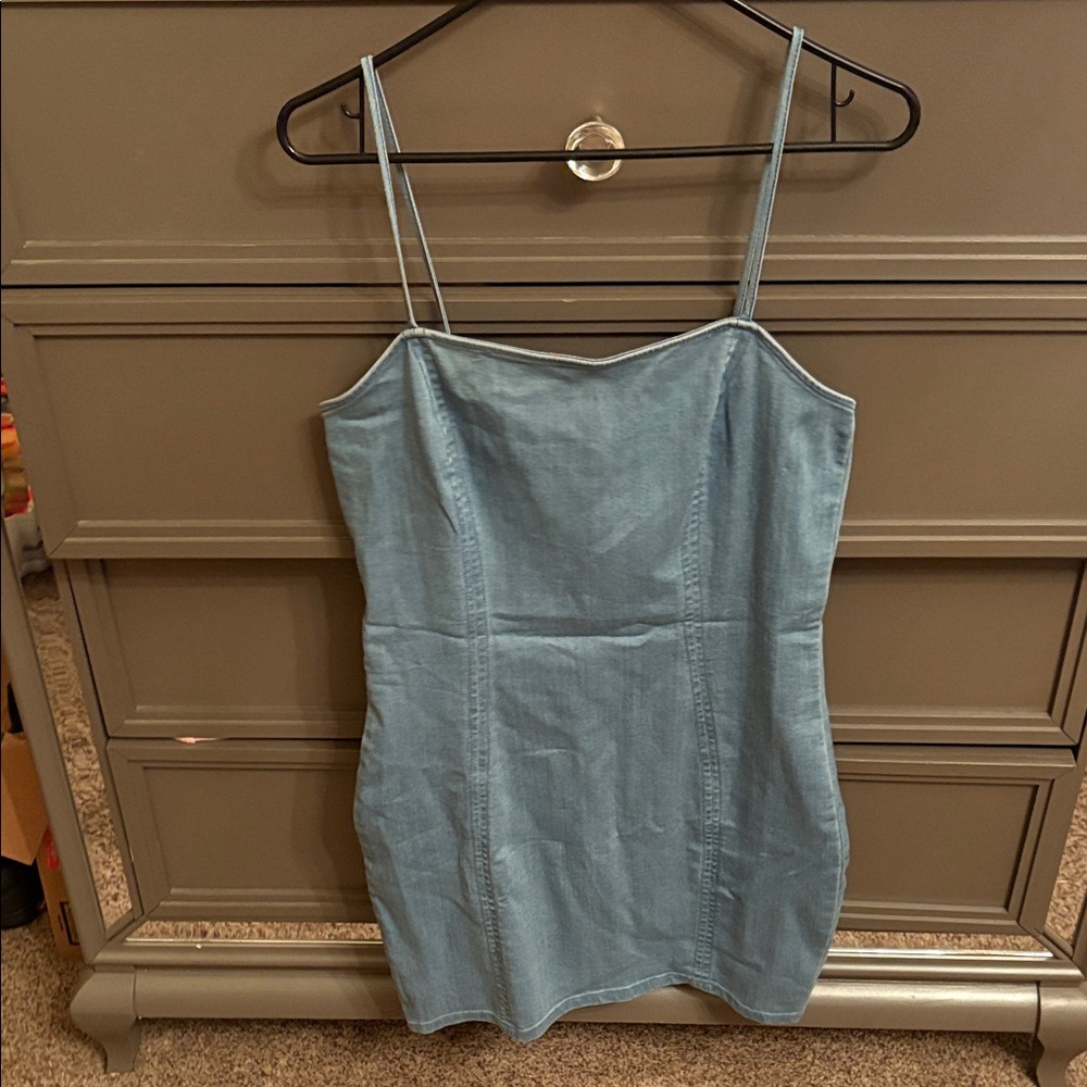 Iris Light Blue Mini Dress